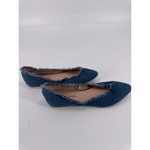 Rampage Denim Blue Ballet Flats Casie Style Women Size 7.5